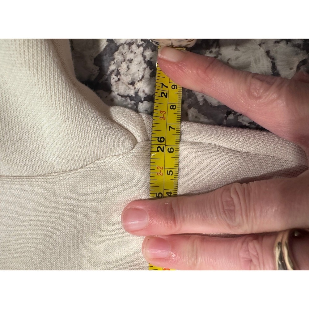 Victoria's Secret PINK ivory/ white Shell Campus Zip Up Hoodie, long sleeve, XXL - Picture 8 of 9
